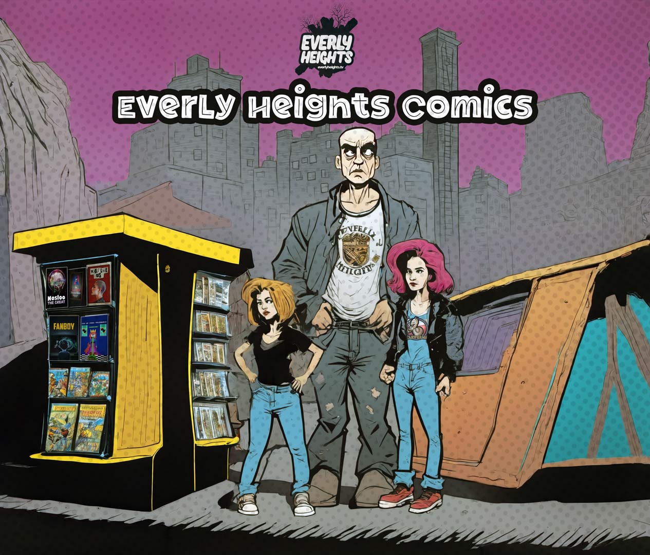 Everly Heights Comics, create comic book art using the Everly Heights Story Studio tools