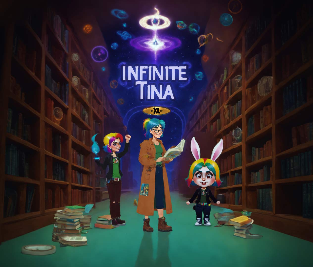 Tina Infantino was just a normal young woman in Everly Heights, until Jim Ward from W.E.I.R.D.E., the government's multiverse watchdogs, recruited her to help them prevent new multiversal incursions.